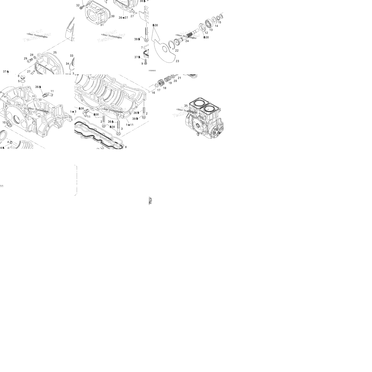 Crankcase And Rotary Valve