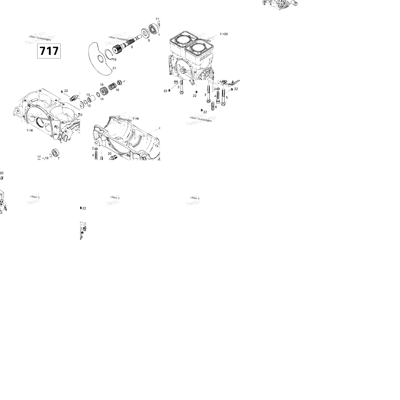 Crankcase, Rotary Valve (717)