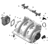 Rotax - Air Intake Manifold And Throttle Body