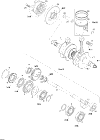 Crankshaft, Pistons And Balance Shaft