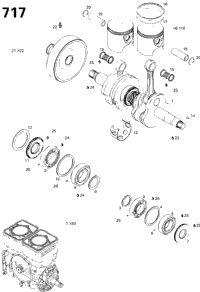 Crankshaft And Pistons 717