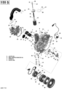Pto Cover And Magneto - 155 Model With Suspension