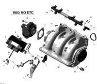 Air Intake Manifold And Throttle Body Sea-Doo