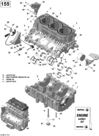 Engine Block - 130-155 Model Without Suspension