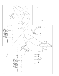 Seat Rear And Front (Engine Cover)