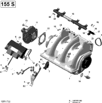 Air Intake Manifold And Throttle Body - 155 Model With Suspension