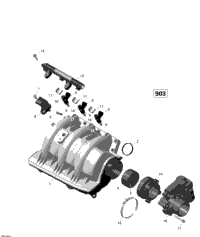 Air Intake Manifold And Throttle Body - 900-900 Ho Ace