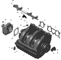 Rotax - Air Intake Manifold And Throttle Body