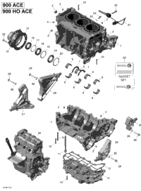 Engine Block - 900-900 Ho Ace