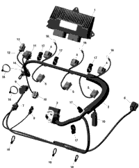 Engine Harness And Electronic Module 130Hp Non Rental