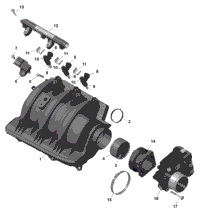 Rotax - Air Intake Manifold And Throttle Body