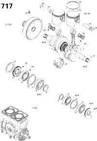 Crankshaft And Pistons 717