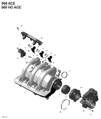 Air Intake Manifold And Throttle Body - 900-900 Ho Ace