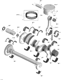 Crankshaft, Pistons And Balance Shaft