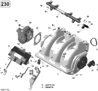 Air Intake Manifold And Throttle Body - 230