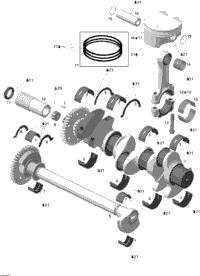 Crankshaft, Pistons And Balance Shaft