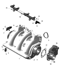 Rotax - Air Intake Manifold And Throttle Body