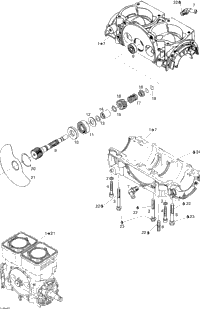Crankcase, Rotary Valve