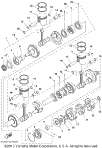 Crankshaft. Piston