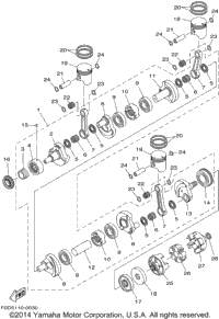 Crankshaft. Piston