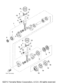 Crankshaft. Piston