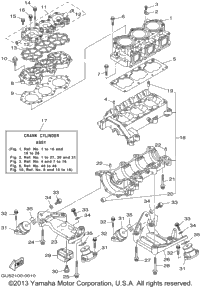 Cylinder. Crankcase