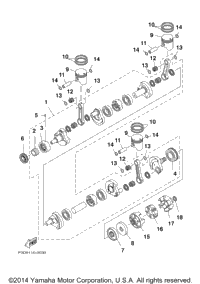 Crankshaft. Piston