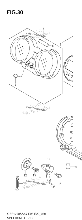 Speedometer (Gsf1250sak7/Sak8/Sak9)
