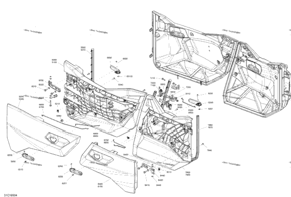 Body - Door Parts - Red