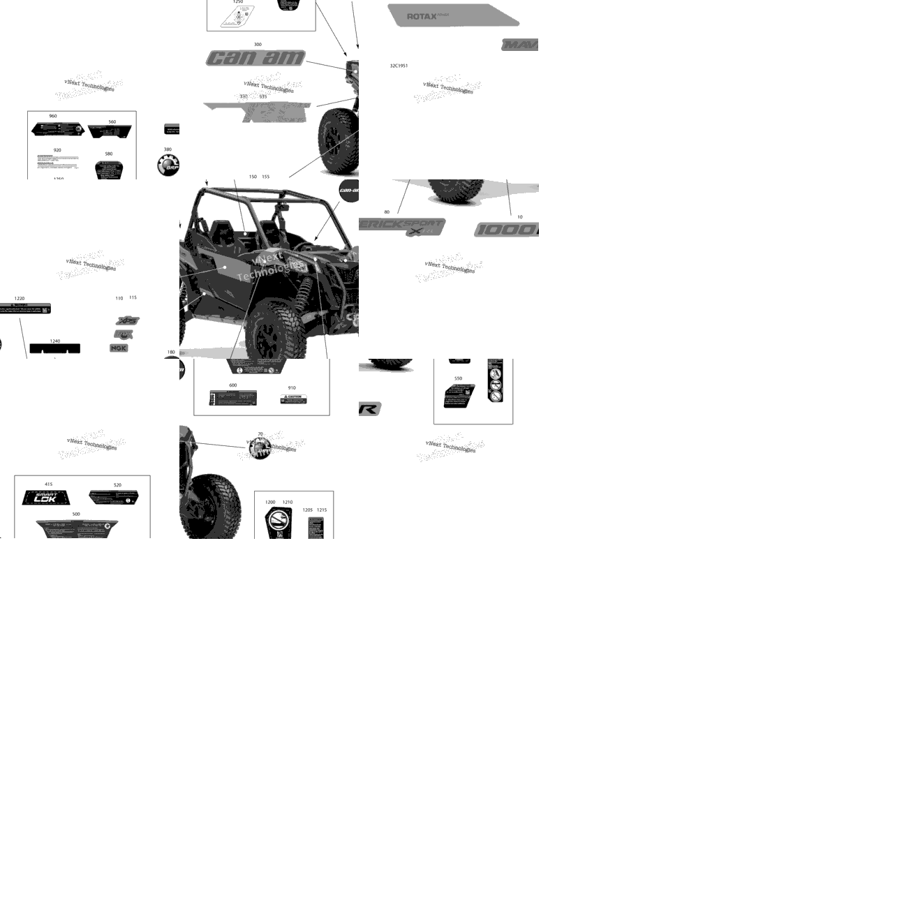 Decals - 1000R - Package Xrc