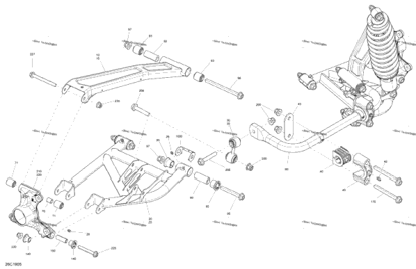 Rear Suspension - 1000R Efi - Package Xmr