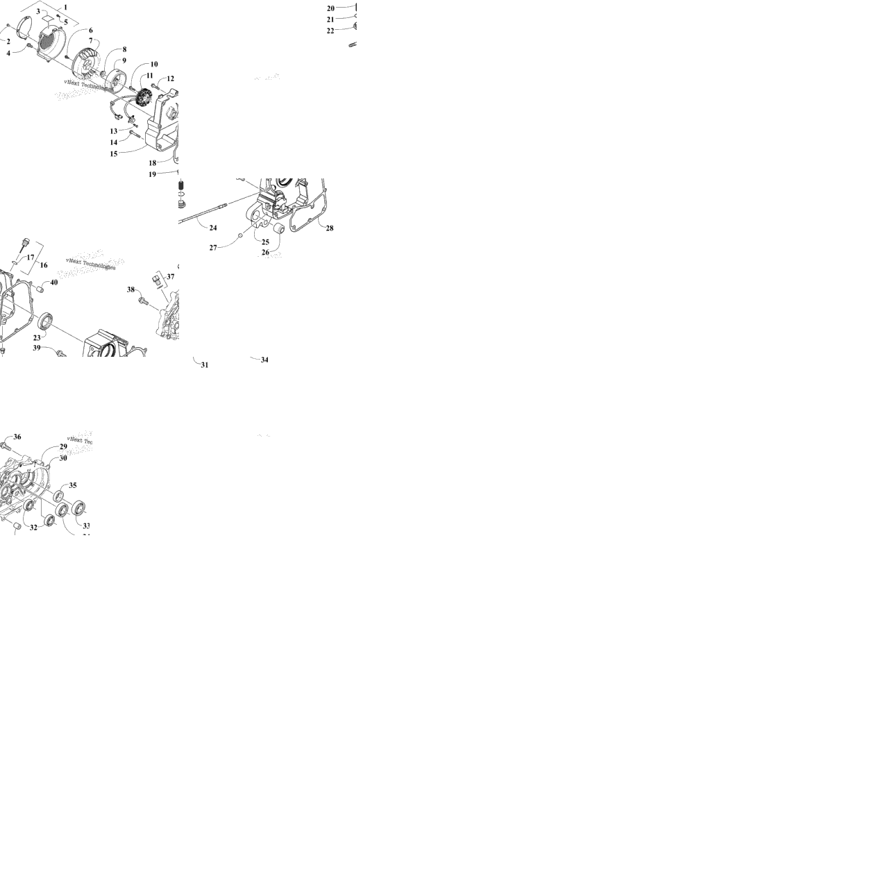 Right Crankcase And Cover Assembly