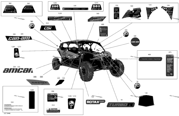 Decals - Turbo R - Package Xrs - North America