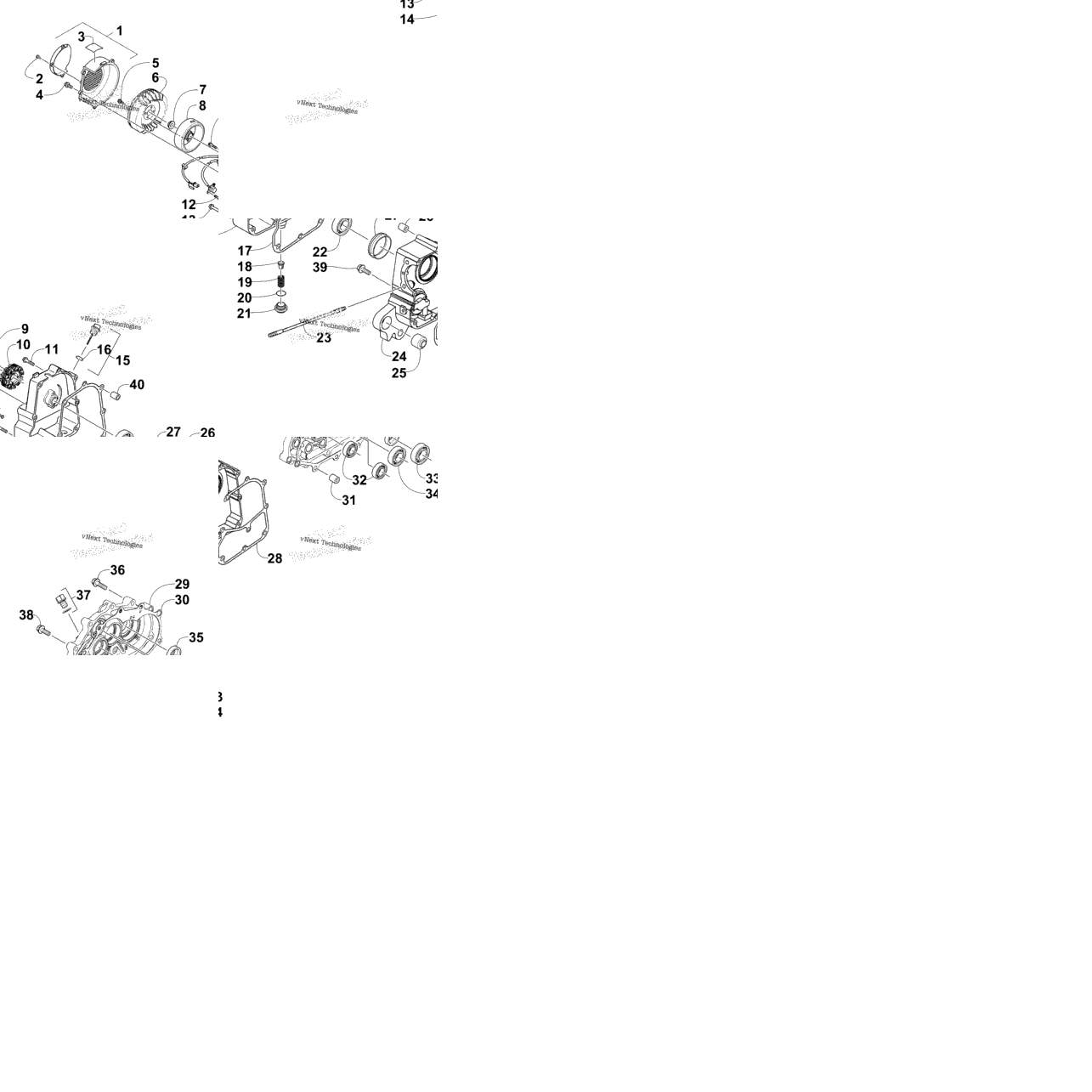 Right Crankcase And Cover Assembly