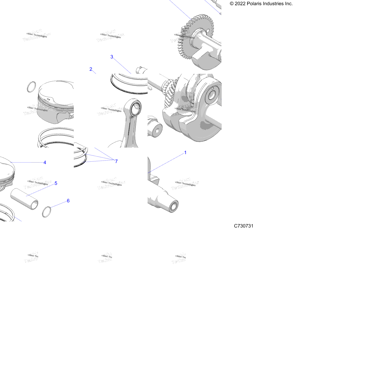 Engine, Crankshaft, Piston & Balance Shaft