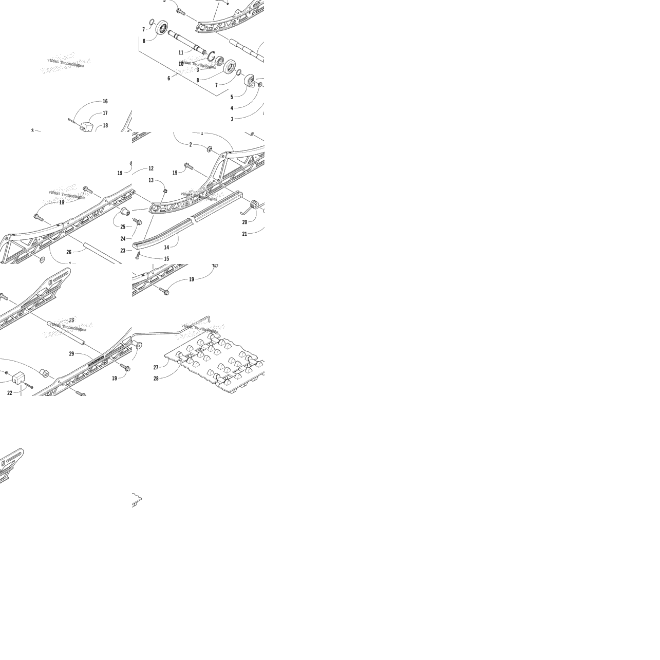 Slide Rail And Track Assembly