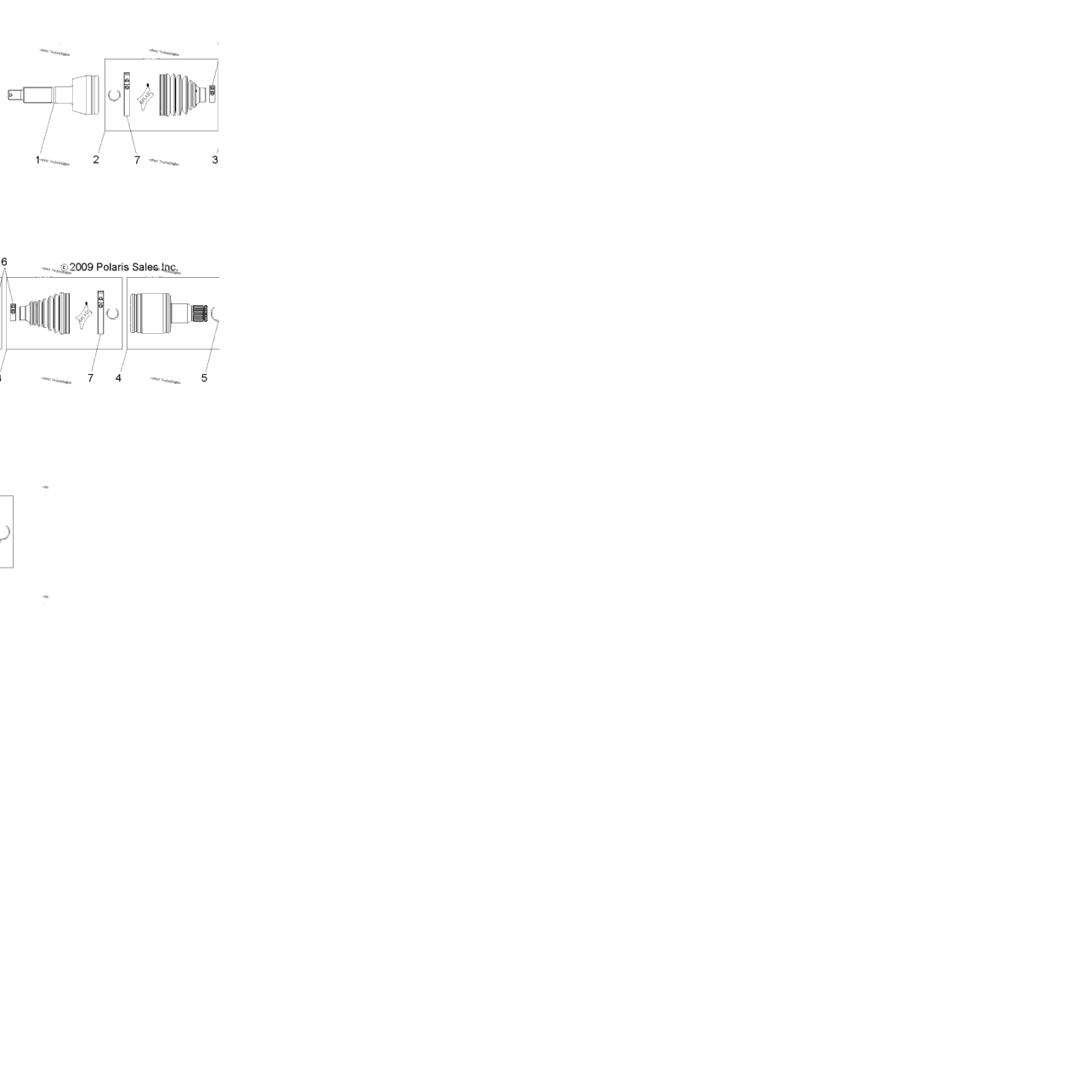 Drive Train, Rear Half Shaft