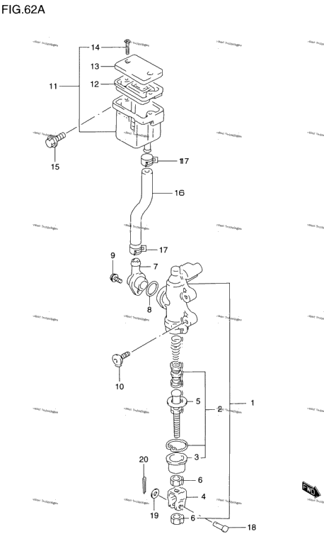 Rear Master Cylinder (Gsf1200sav)