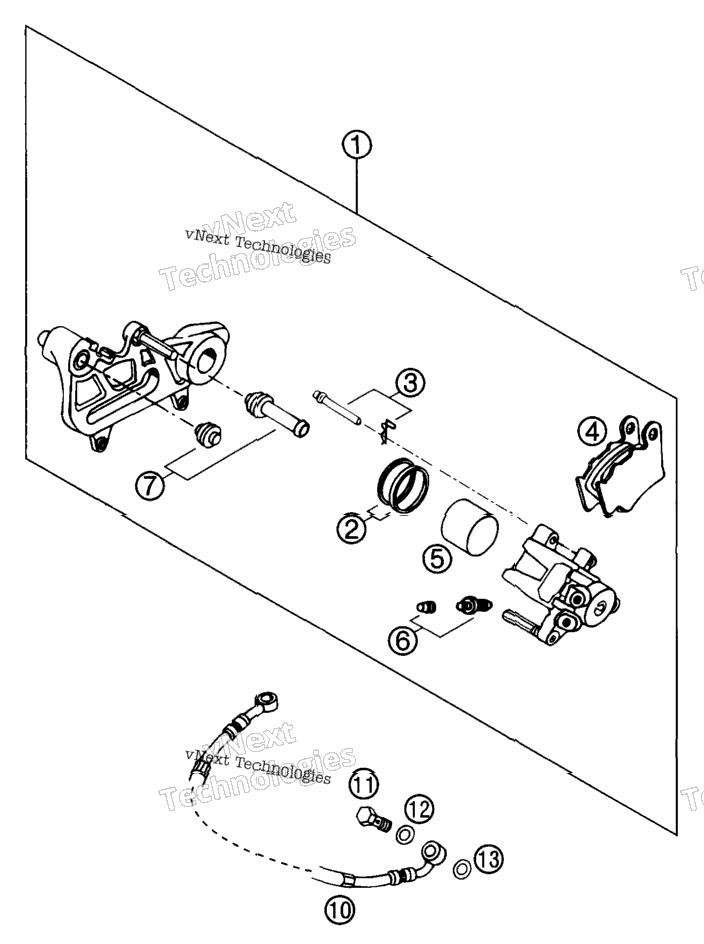 Brake Caliper Rear