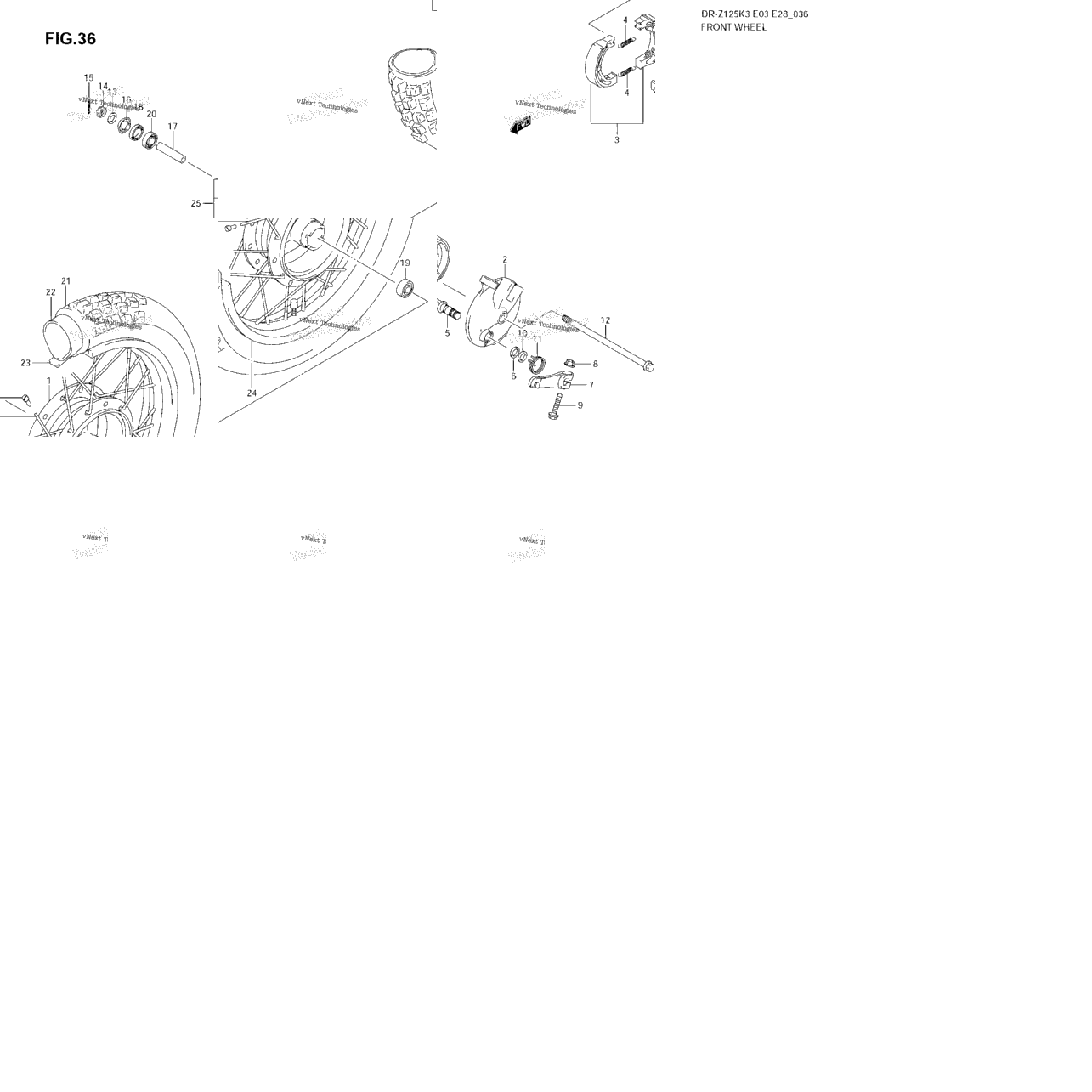Front Wheel (Dr-Z125k3/K4/K5/K6/K7)