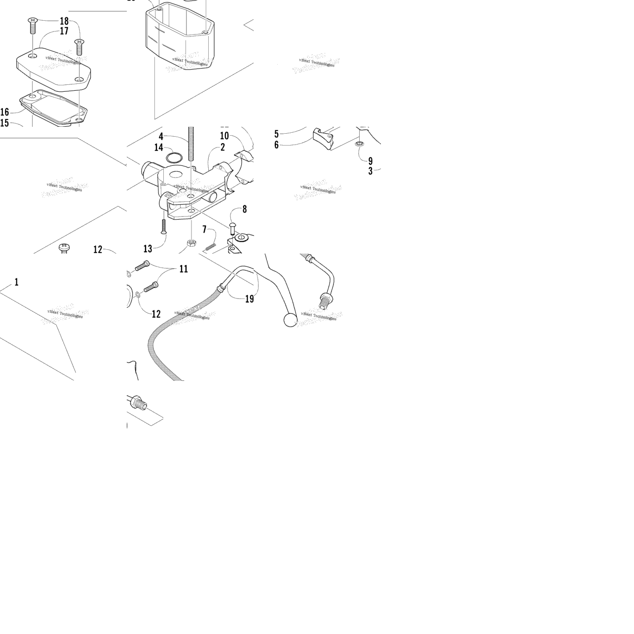 Hydraulic Hand Brake Assembly