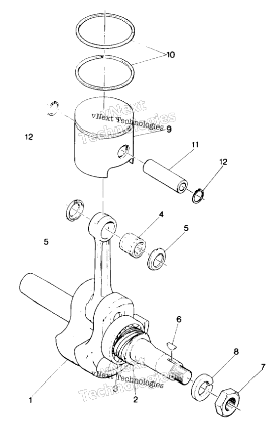 Piston And Crankshaft Star