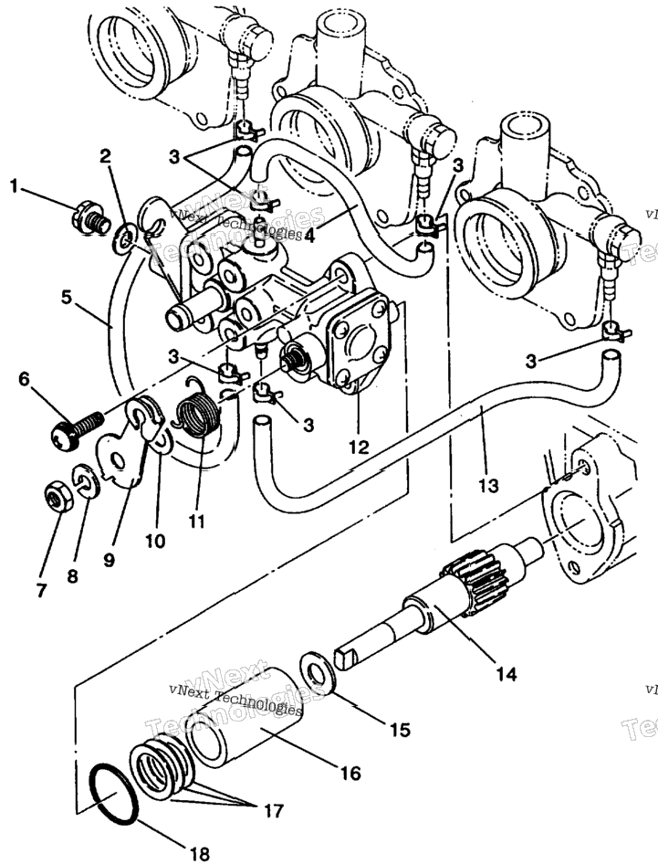 Oil Pump Assembly Storm E940782 & Storm Sks