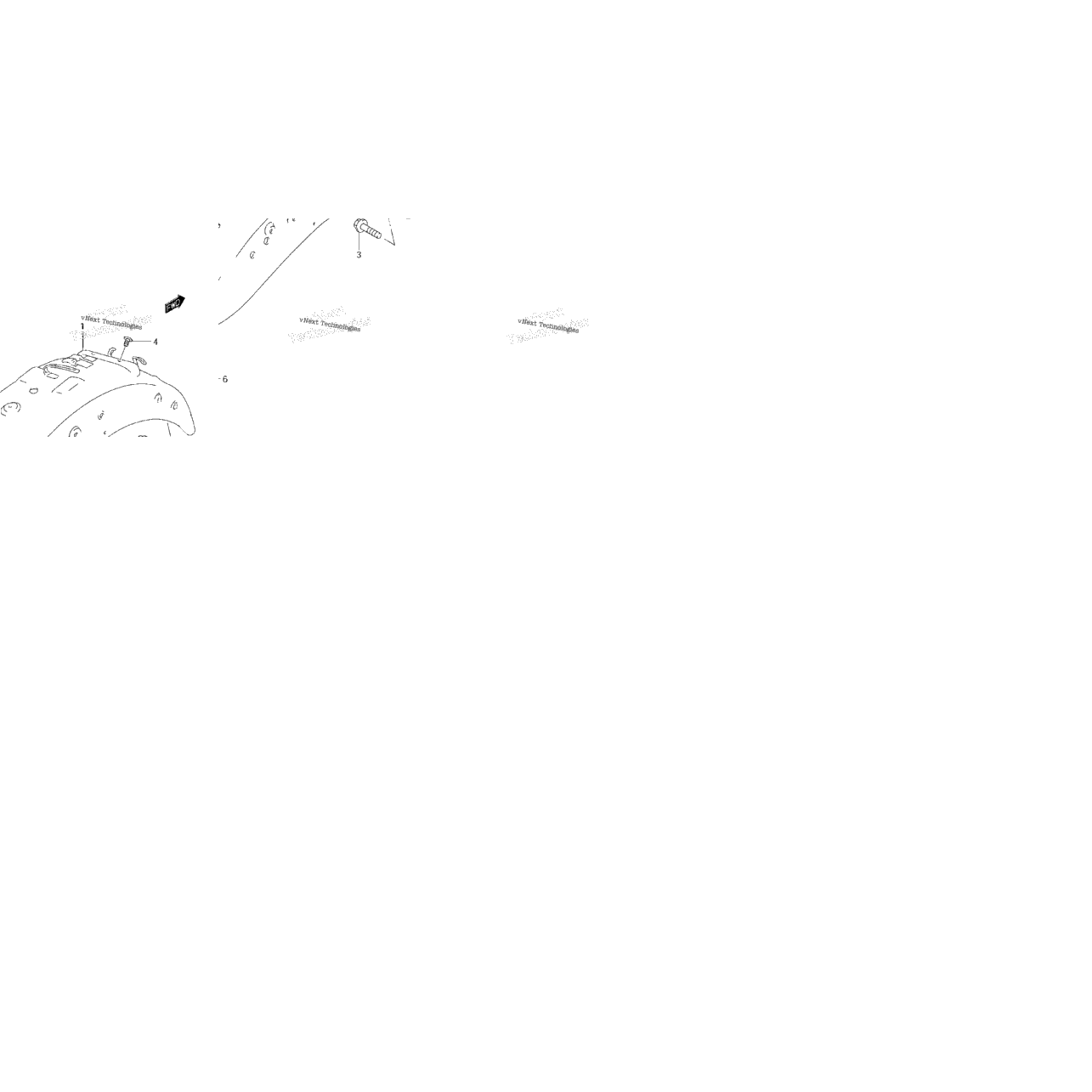 Rear Fender (Model K5/K6/K7/K8)