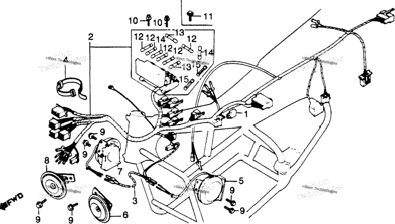 Wire Harness + Horn