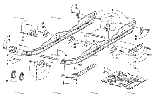 Slide Rail And Track Assembly (Le-C)