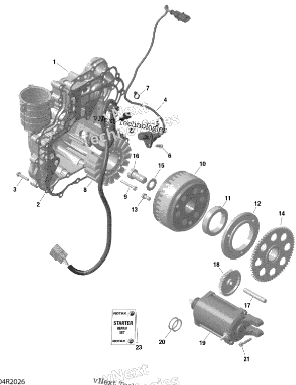 Magneto And Electric Starter