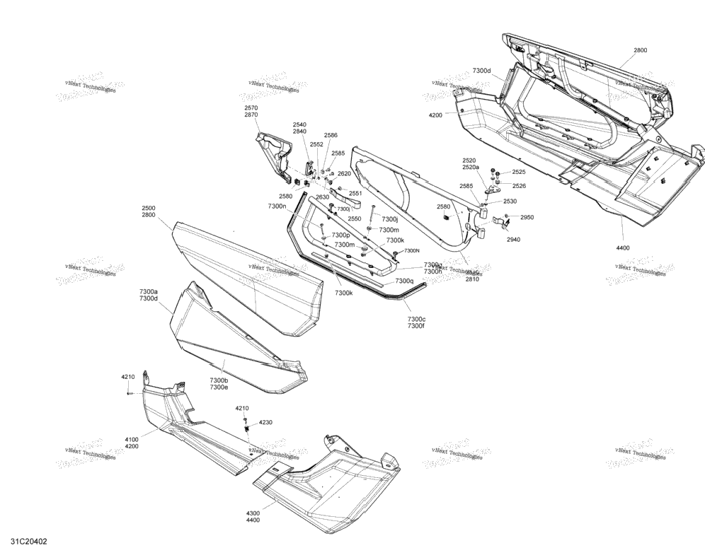 Body - Door Section - Xmr - Manta Green