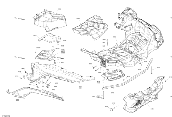 Body - Rear Section - Xmr - Manta Green