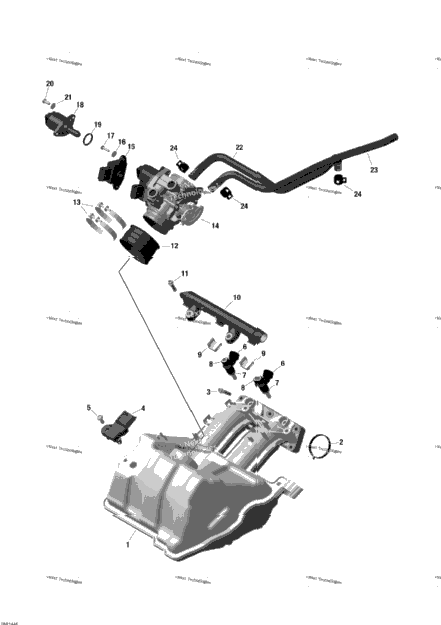 Air Inlet Manifold And Throttle Body